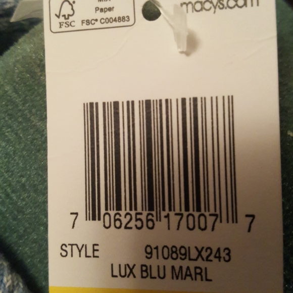 Karen Scott light blue spring summer knitted cotton sweater - Picture 5 of 6